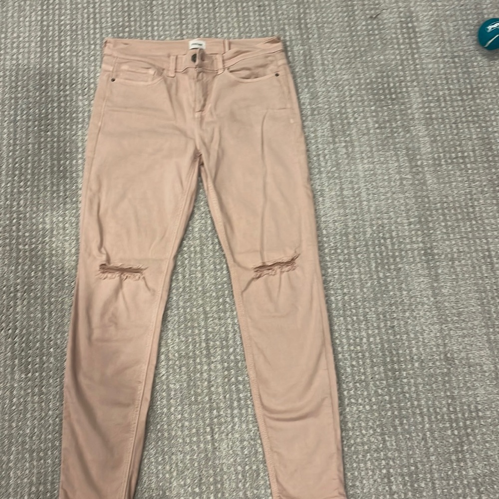Sneak peek blush skinny jeans